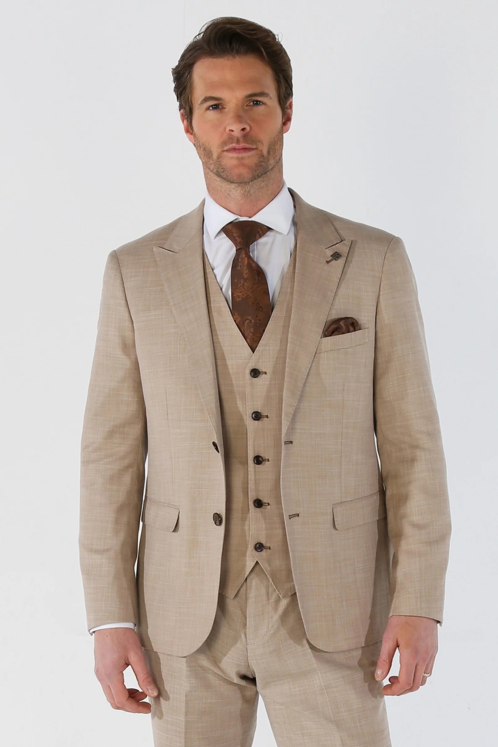 34" Jacket 28" Trousers, 36" Jacket 30" Trousers, 38" Jacket 32" Trousers, 40" Jacket 34" Trousers, 42" Jacket 36" Trousers, 44" Jacket 38" Trousers, 46" Jacket 40" Trousers, 48" Jacket 42" Trousers, 50" Jacket 40" Trousers, 50" Jacket 42" Trousers, 50" Jacket 44" Trousers, 52" Jacket 42" Trousers, 52" Jacket 44" Trousers, 52" Jacket 46" Trousers, 54" Jacket 44" Trousers, 54" Jacket 46" Trousers