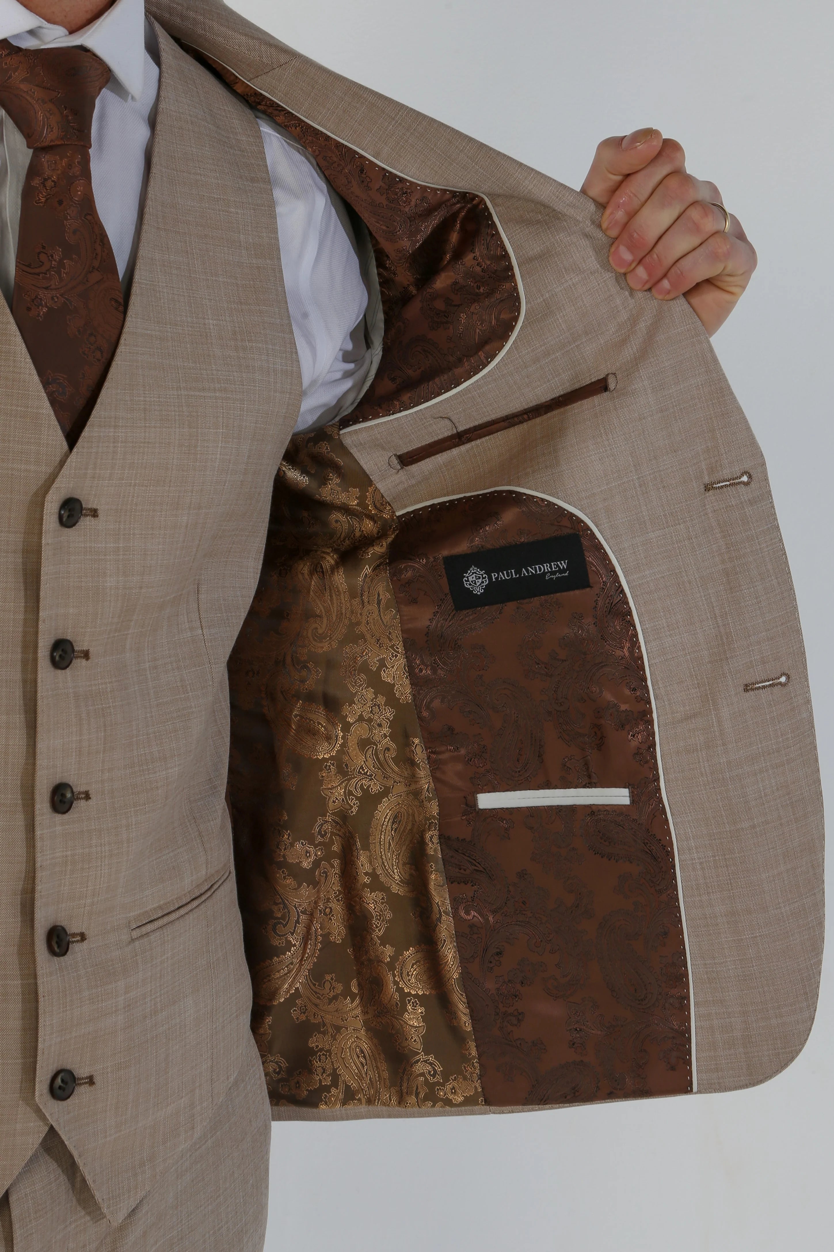 34" Jacket 28" Trousers, 36" Jacket 30" Trousers, 38" Jacket 32" Trousers, 40" Jacket 34" Trousers, 42" Jacket 36" Trousers, 44" Jacket 38" Trousers, 46" Jacket 40" Trousers, 48" Jacket 42" Trousers, 50" Jacket 40" Trousers, 50" Jacket 42" Trousers, 50" Jacket 44" Trousers, 52" Jacket 42" Trousers, 52" Jacket 44" Trousers, 52" Jacket 46" Trousers, 54" Jacket 44" Trousers, 54" Jacket 46" Trousers