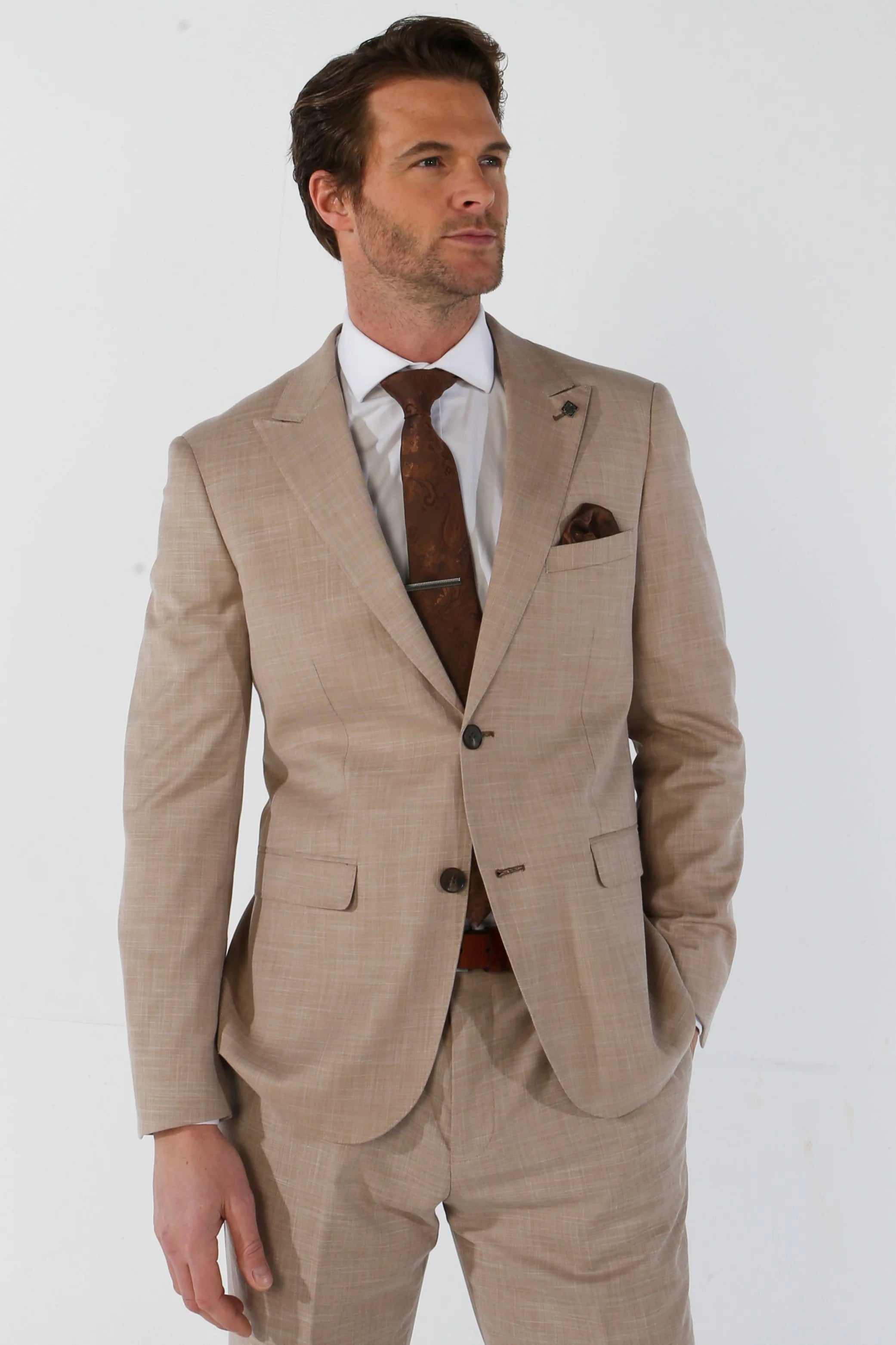 34" Jacket 28" Trousers, 36" Jacket 30" Trousers, 38" Jacket 32" Trousers, 40" Jacket 34" Trousers, 42" Jacket 36" Trousers, 44" Jacket 38" Trousers, 46" Jacket 40" Trousers, 48" Jacket 42" Trousers, 50" Jacket 40" Trousers, 50" Jacket 42" Trousers, 50" Jacket 44" Trousers, 52" Jacket 42" Trousers, 52" Jacket 44" Trousers, 52" Jacket 46" Trousers, 54" Jacket 44" Trousers, 54" Jacket 46" Trousers